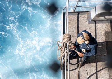 Fantail Lookout Aboard Theodore Roosevelt