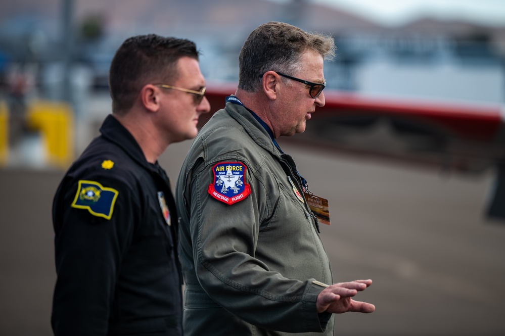 The Air Combat Command F-16 Viper Demonstration Team performs at the Reno Air Show