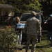 U.S. Army Soldiers, in support of FEMA during Hurricane Helene, deliver food, and water to civilians in need