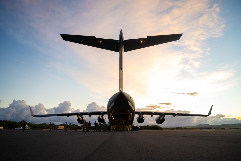 15th Wing Arrives at Maui during JPMRC 25-01