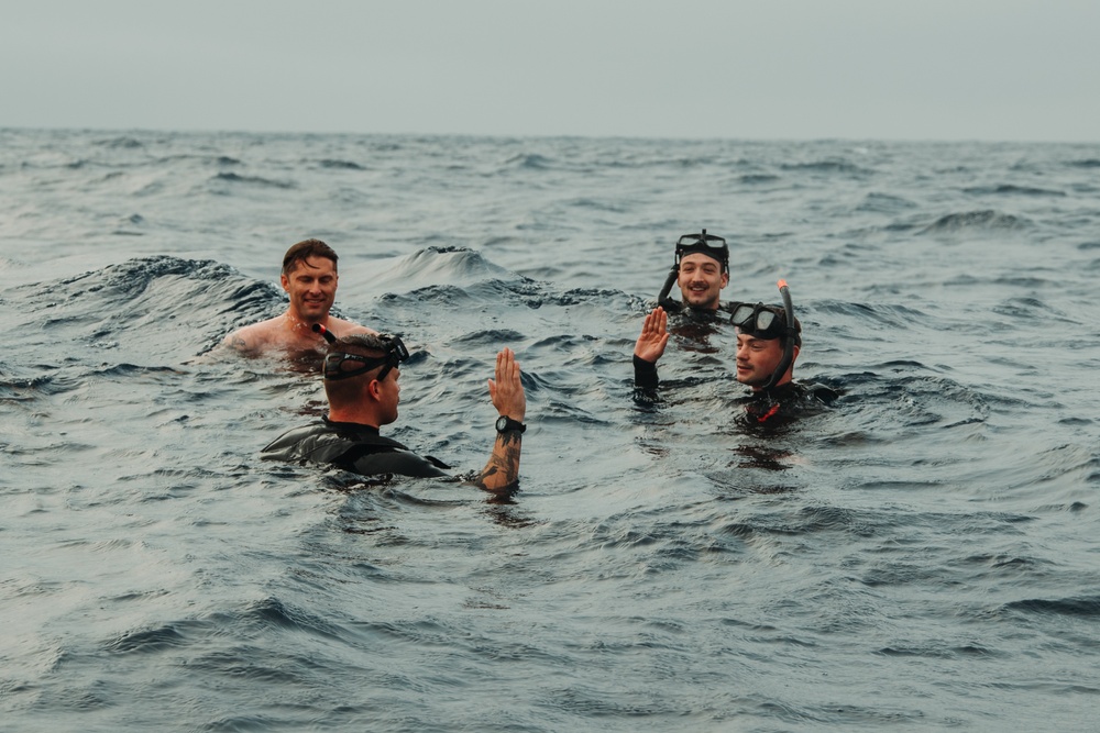 USS George Washington Sailors conduct small boat operations.