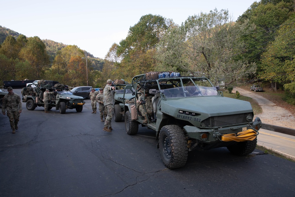 101st Airborne Division Soldiers Deliver Relief Supplies