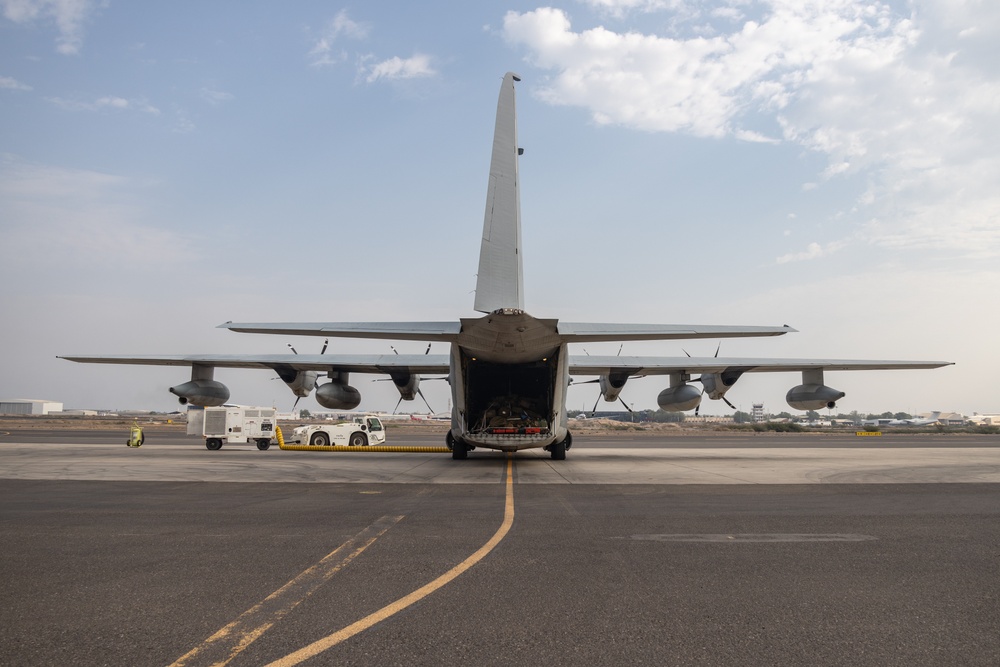 VMGR-352 flies to Camp Lemonnier, Djibouti