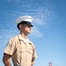 USS Tripoli Sailors man the rails while pullinig in to San Francisco