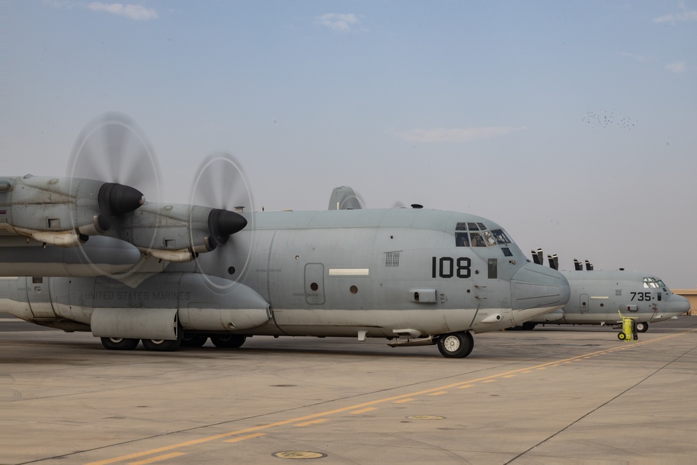 VMGR-352 flies to Camp Lemonnier, Djibouti