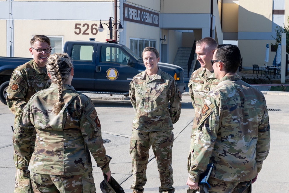 Third Air Force command team visits 39th Air Base Wing, engages with Airmen