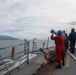 Sailors aboard the USS Howard conduct a sea and anchor detail in Subic Bay, Philippines