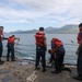 Sailors aboard the USS Howard conduct a sea and anchor detail in Subic Bay, Philippines