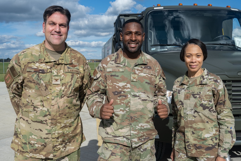 Day in the Life: 100th ARW command team integrates with 100th Logistics Readiness Squadron