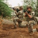 French and U.S. forces conduct close quarter combat training.