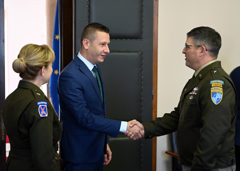 NHQSa Commander visits BiH MOD-Parliament