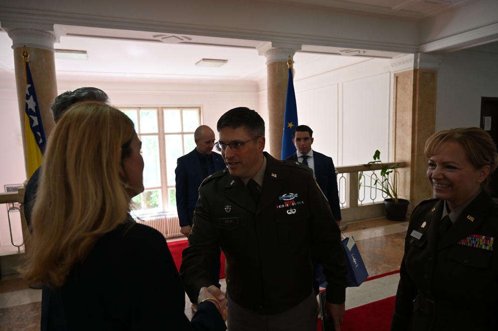 NHQSa Commander visits BiH MOD-Parliament