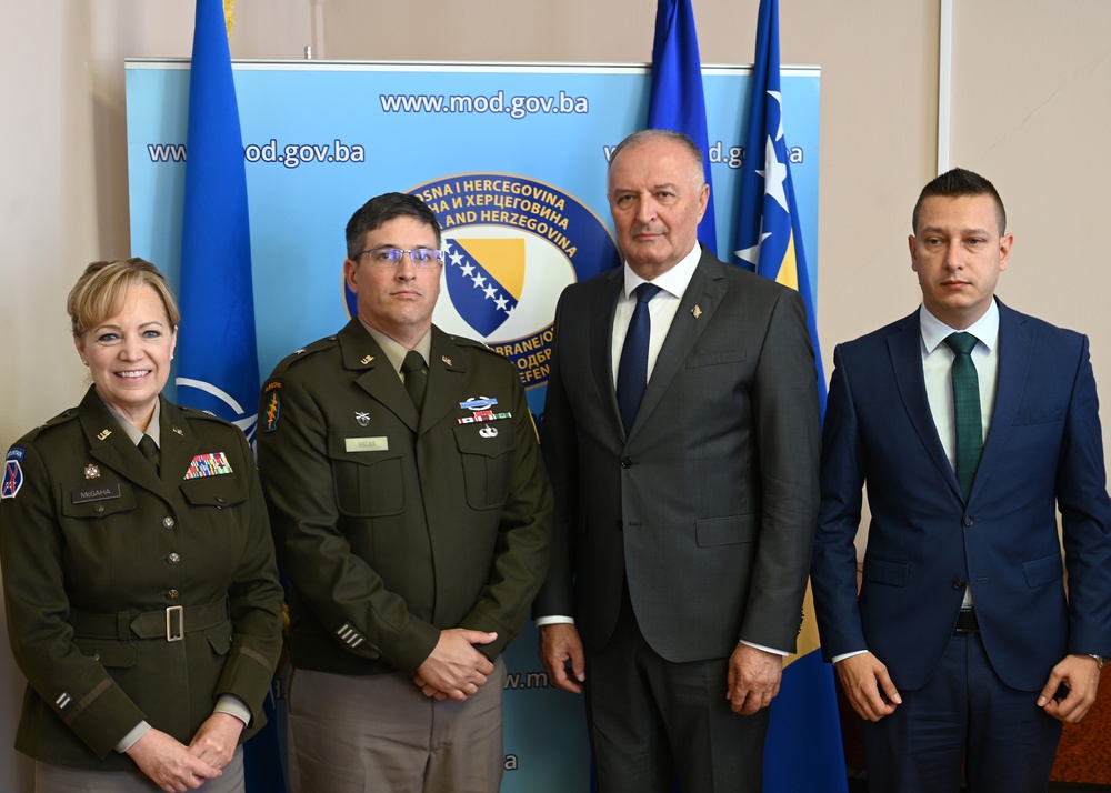 NHQSa Commander visits BiH MOD-Parliament