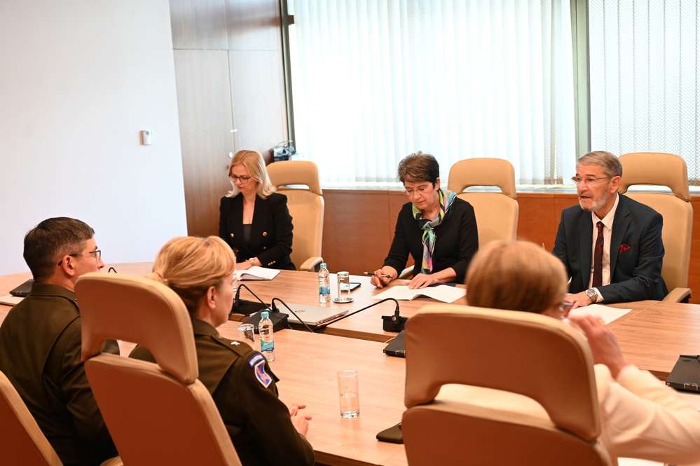 NHQSa Commander visits BiH MOD-Parliament
