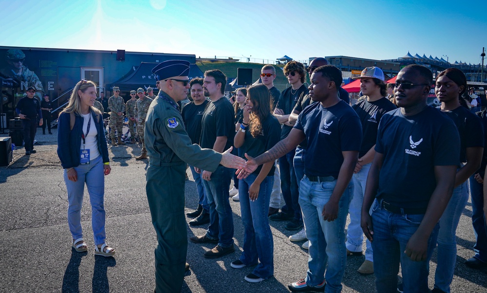 Airmen and families experience NASCAR at Talladega; Air Force and Space Force welcome new recruits