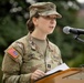 Charlie Company, Medical Readiness Brigade, National Capital Region, hosts change of command at Walter Reed