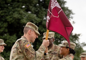 Charlie Company, Medical Readiness Brigade, National Capital Region, hosts change of command at Walter Reed