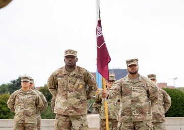 Charlie Company, Medical Readiness Brigade, National Capital Region, hosts change of command at Walter Reed