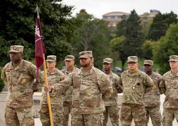 Charlie Company, Medical Readiness Brigade, National Capital Region at Walter Reed National Military Medical Center, hosts change of command