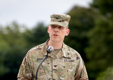 Charlie Company, Medical Readiness Brigade, National Capital Region at Walter Reed, hosts change of command