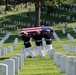 Military Funeral Honors with Funeral Escort are Conducted for U.S. Marine Corps Capt. Ronald Forrester in Section 47