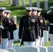 Military Funeral Honors with Funeral Escort are Conducted for U.S. Marine Corps Capt. Ronald Forrester in Section 47