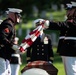 Military Funeral Honors with Funeral Escort are Conducted for U.S. Marine Corps Capt. Ronald Forrester in Section 47