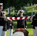 Military Funeral Honors with Funeral Escort are Conducted for U.S. Marine Corps Capt. Ronald Forrester in Section 47