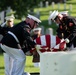 Military Funeral Honors with Funeral Escort are Conducted for U.S. Marine Corps Capt. Ronald Forrester in Section 47