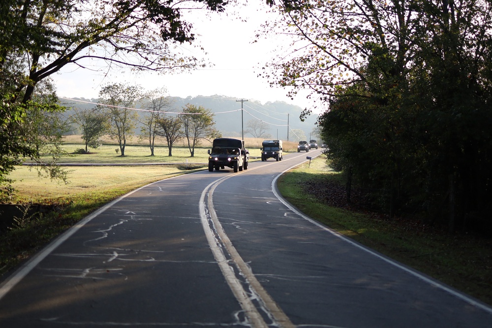 101st Airborne Division Soldiers Move To Marshall, North Carolina