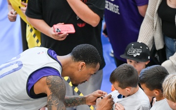 Jazz 'Hoops for Troops' scrimmage highlights John Collins' Hill AFB homecoming