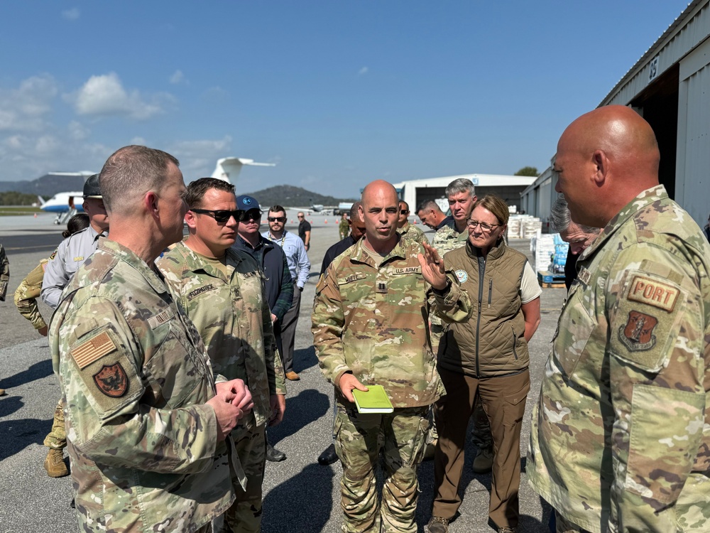 Governor of North Carolina holds Hurricane Helene press conference at Asheville Regional Airport