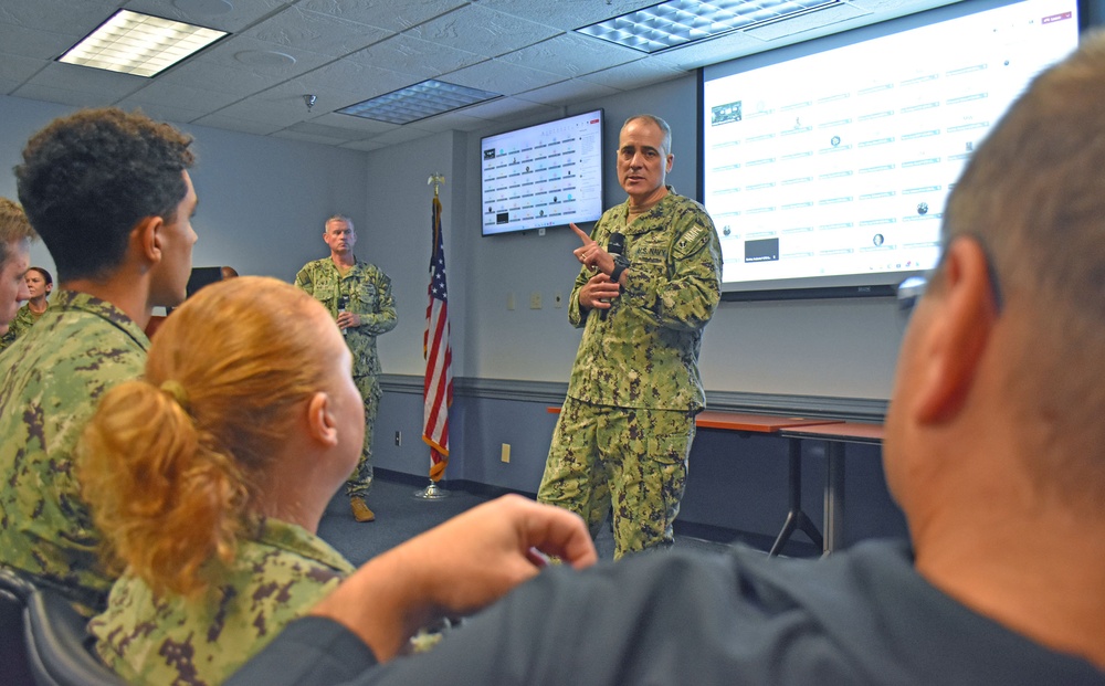 NMFL CO Brown visits Naval Hospital Jacksonville