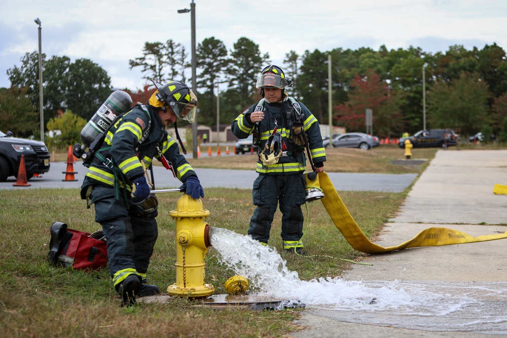 177th Fire and Emergency Services Participates in Live-Fire Training