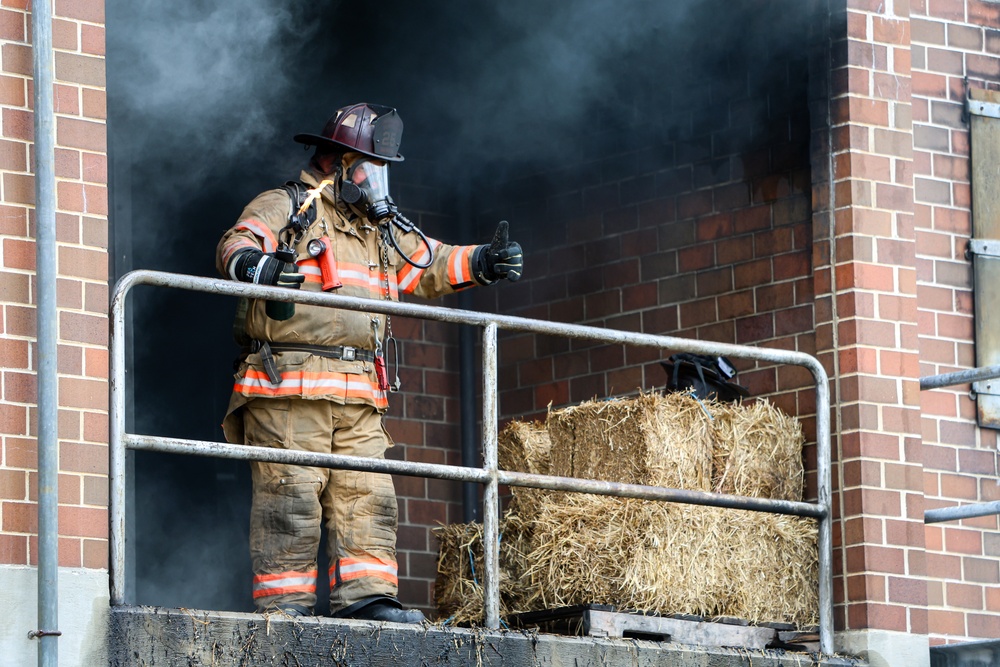 177th Fire and Emergency Services Participates in Live-Fire Training