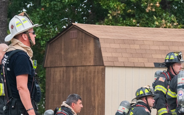 177th Fighter Wing Joins Local Fire Department for Controlled Burn VEIS Training