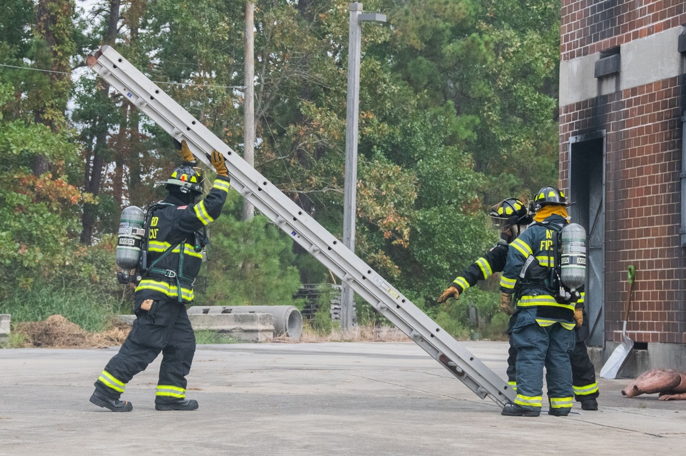 177th Fighter Wing Joins Local Fire Department for Controlled Burn VEIS Training