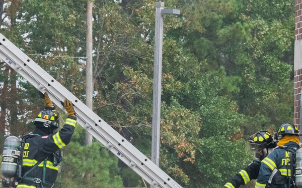 177th Fighter Wing Joins Local Fire Department for Controlled Burn VEIS Training