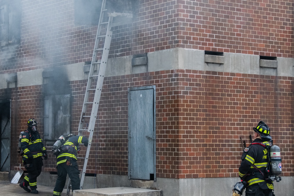 177th Fighter Wing Joins Local Fire Department for Controlled Burn VEIS Training