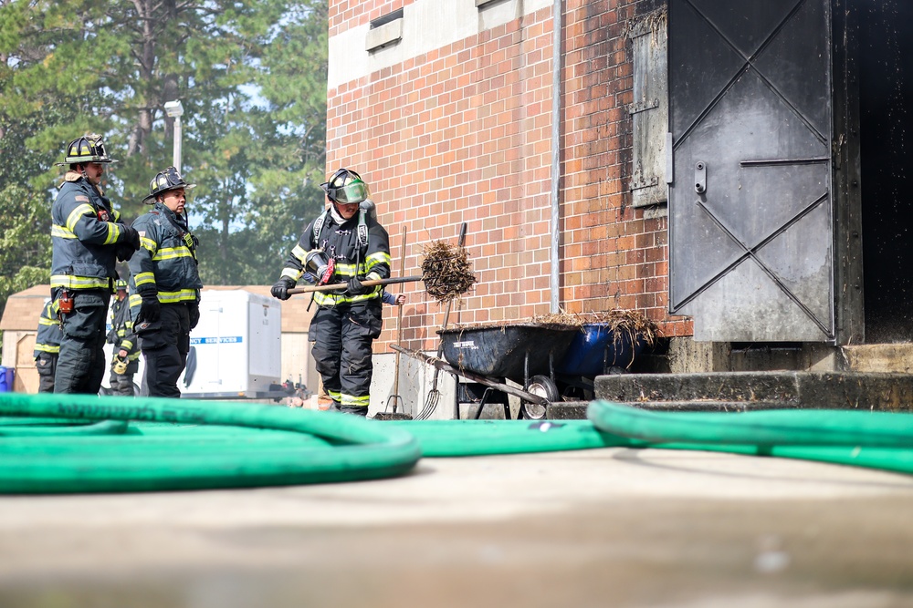 177th Fire and Emergency Services Participates in Live-Fire Training