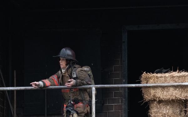 177th Fighter Wing Joins Local Fire Department for Controlled Burn VEIS Training