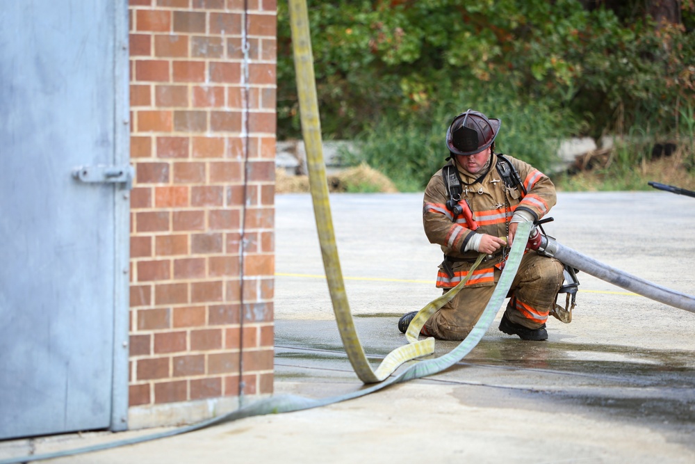 177th Fire and Emergency Services Participates in Live-Fire Training