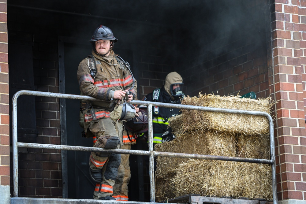 177th Fire and Emergency Services Participates in Live-Fire Training