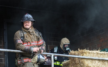 177th Fire and Emergency Services Participates in Live-Fire Training