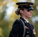 Sentinel U.S. Army Spc. Jessica Kwiatkowski Conducts Her Last Walk at the Tomb of the Unknown Soldier