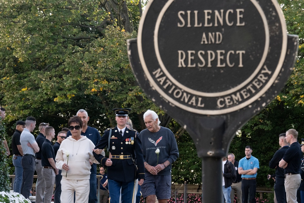 Sentinel U.S. Army Spc. Jessica Kwiatkowski Conducts Her Last Walk at the Tomb of the Unknown Soldier