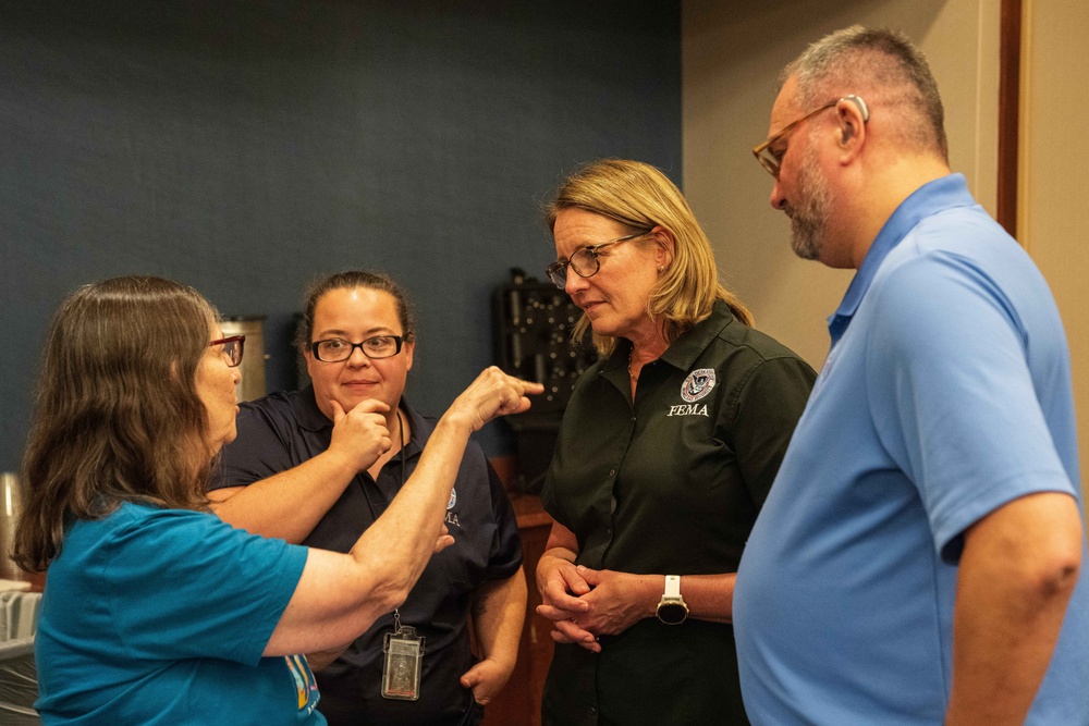 FEMA Administrator Criswell Visits Staff in North Carolina After Hurricane Helene