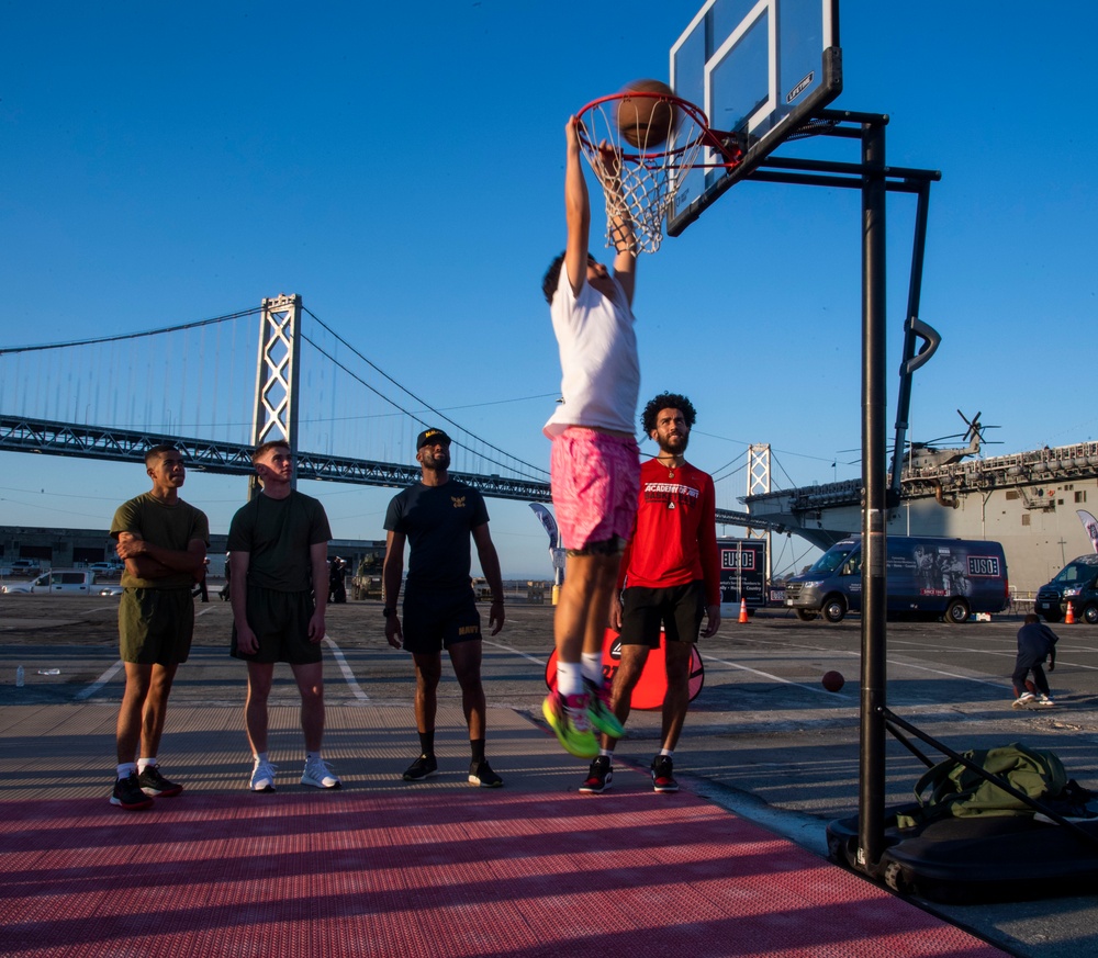 San Francisco Fleet Week Hosts Hoops for Troops