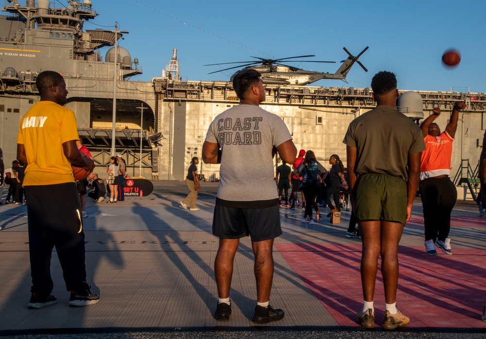 San Francisco Fleet Week Hosts Hoops for Troops