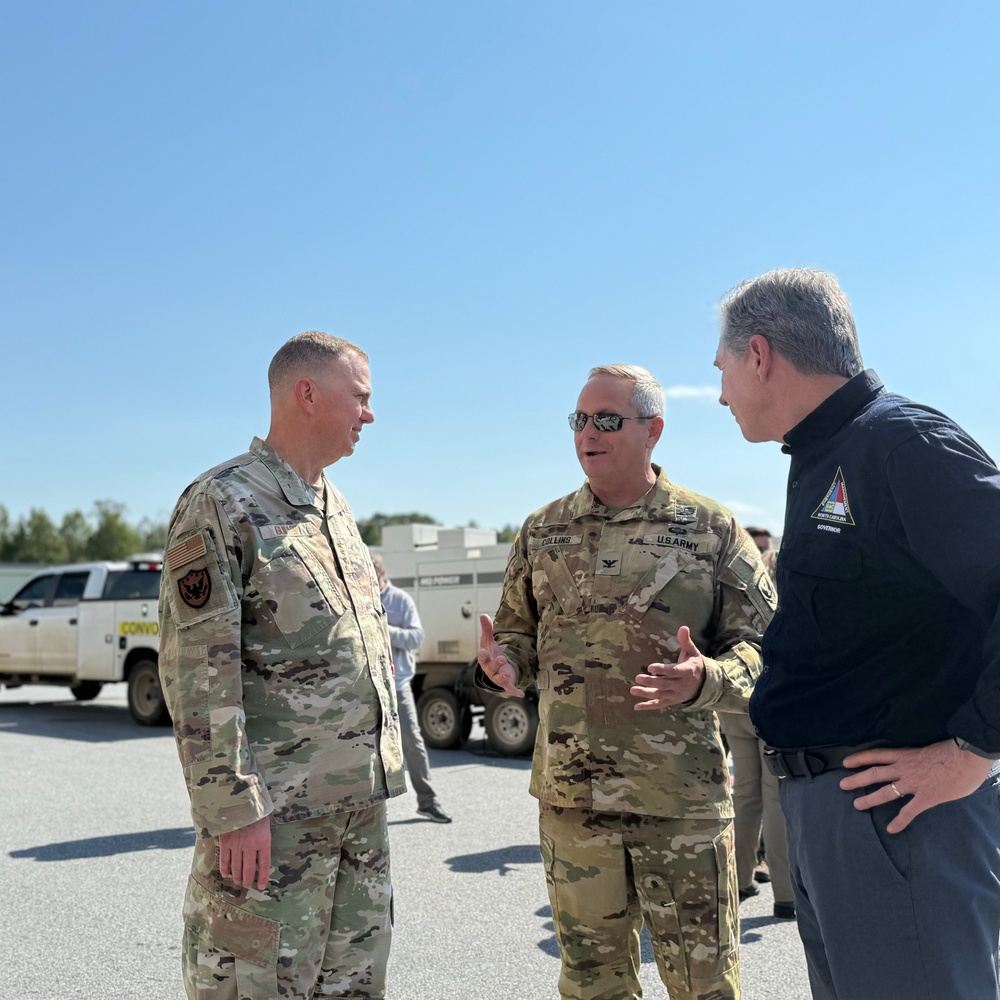 Governor of North Carolina holds Hurricane Helene press conference at Asheville Regional Airport